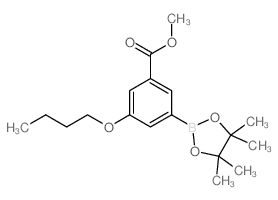 3-Butoxy-5-(methoxycarbonyl)phenylboronic acid, pinacol ester - Chemical structure and product image