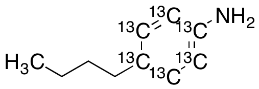 4-Butyl-(benzenamine-13C6) - Chemical structure and product image