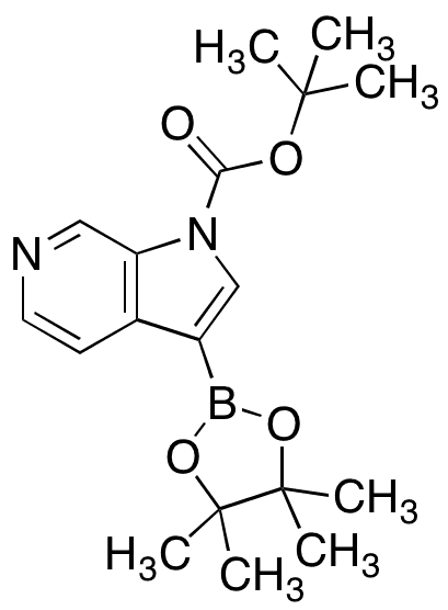 tert-Butyl 3-(4,4,5,5-Tetramethyl-1,3,2-dioxaborolan-2-yl)-1H-pyrrolo[2,3-c]pyridine-1-carboxylate - Chemical structure and product image