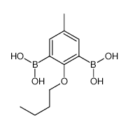2-Butoxy-5-methyl-1,3-phenylenediboronic acid - Chemical structure and product image