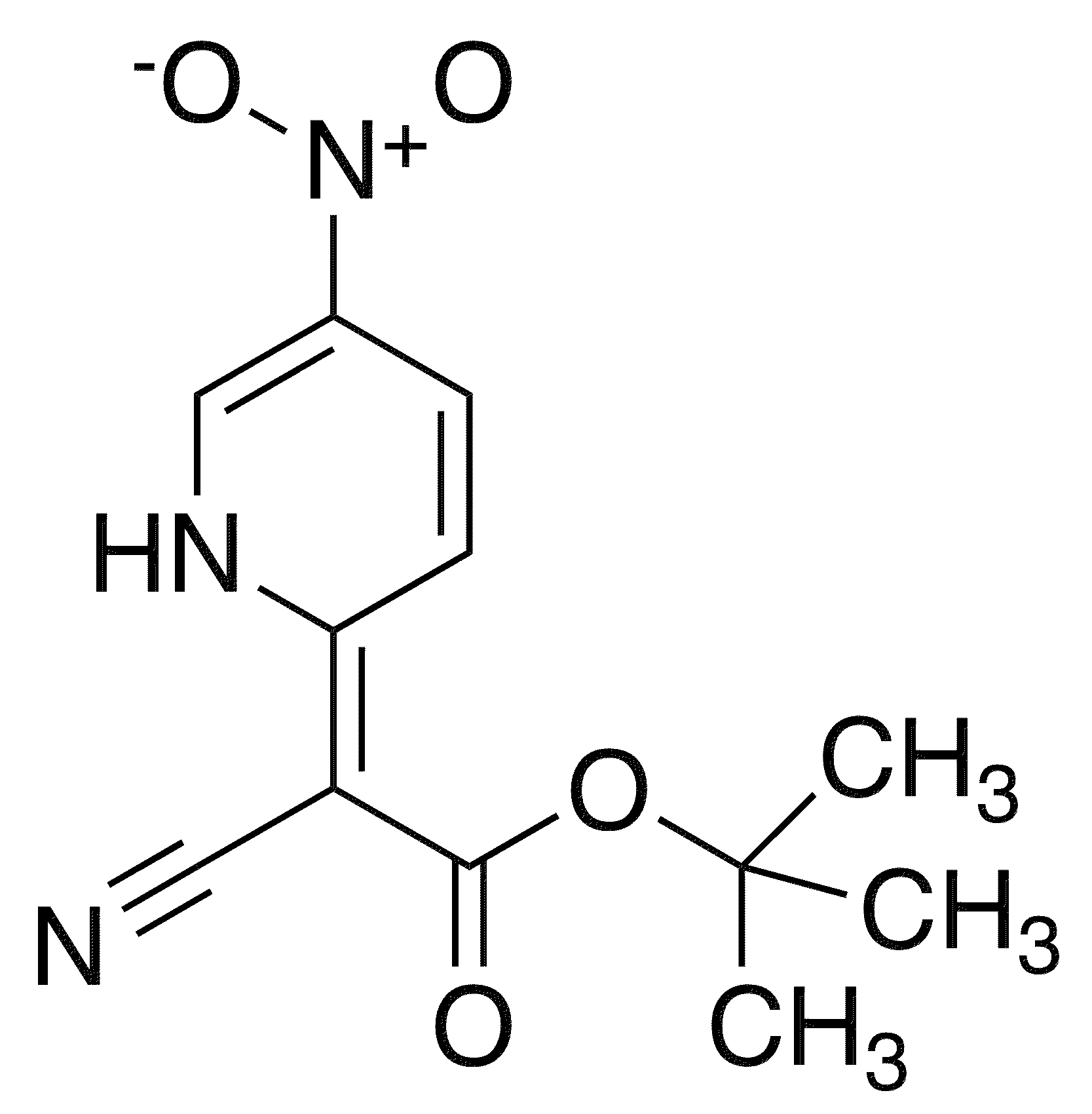 t-Butyl 2-cyano-2-(5-nitropyridin-2(1H)-ylidene)acetate - Chemical structure and product image