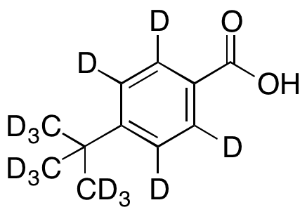 4-â€‹tert-â€‹Butylbenzoic-d13 Acid - Chemical structure and product image