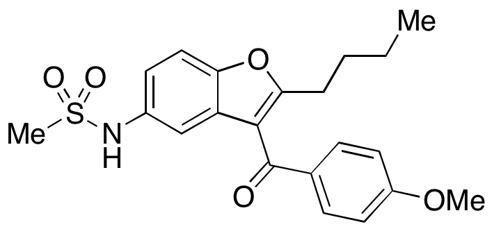 N-[2-Butyl-3-(4-methoxybenzoyl)-5-benzofuranyl]-methanesulfonamide - Chemical structure and product image