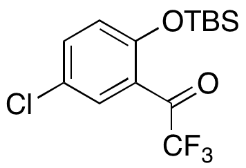 1-(2-((tert-Butyldimethylsilyl)oxy)-5-chlorophenyl)-2,2,2-trifluoroethanone - Chemical structure and product image