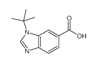 1-t-Butyl-benzoimidazole-6-carboxylic acid - Chemical structure and product image
