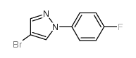 4-Bromo-1-(4-fluorophenyl)-1H-pyrazole - Chemical structure and product image