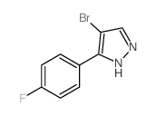 4-Bromo-5-(4-fluorophenyl)-1(2)H-pyrazole - Chemical structure and product image