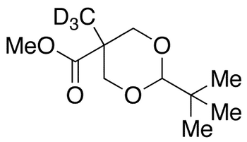 2-tert-Butyl-5-methyl-1,3-dioxane-5-carboxylic Acid Methyl Ester-d3 - Chemical structure and product image