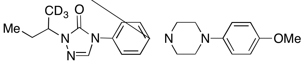 2-(2-Butyl-d3)-4-{4-[4-(4-methyloxy-phenyl)-piperazin-1-yl]-phenyl}-2,4-dihydro-[1,2,4]-triazol-3-one - Chemical structure and product image
