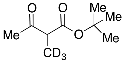 tert-Butyl 2-Methyl-3-oxobutanoate-D3 - Chemical structure and product image