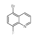 5-Bromo-8-fluoroquinoline - Chemical structure and product image