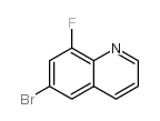 6-Bromo-8-fluoroquinoline - Chemical structure and product image