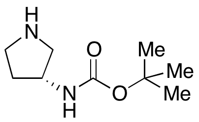 3-(R)-(tert-Butoxycarbonylamino)pyrrolidine - Chemical structure and product image