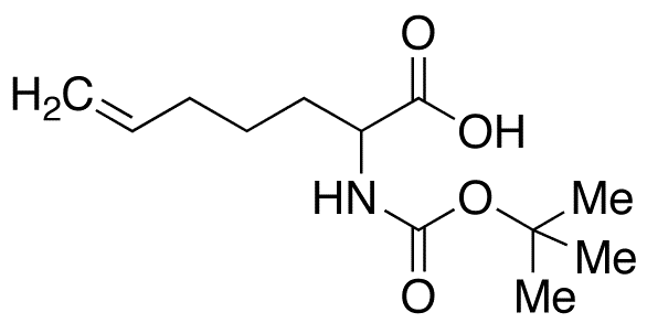 2-tert-Butyloxycarbonylamino-5-heptenoic Acid - Chemical structure and product image