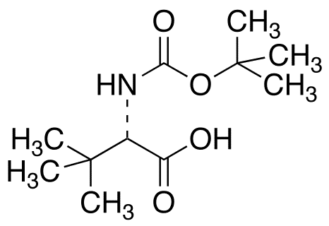 N-tert-Butoxycarbonyl-L-tert-leucine - Chemical structure and product image
