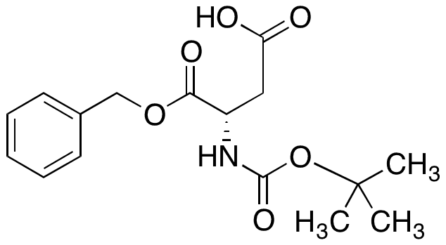 N-tert-Butoxycarbonyl-L-aspartic Acid Î±-Benzyl Ester - Chemical structure and product image