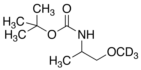 N-tert-Butyloxycarbonyl DL-Alaninol Methyl Ether-d3 - Chemical structure and product image