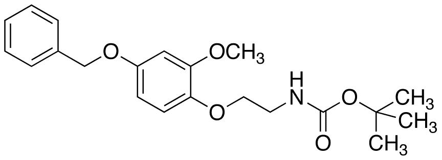N-tert-Butyloxycarbonyl-2-(4-benzyloxy-2-methoxyphenoxy)-ethylamine - Chemical structure and product image