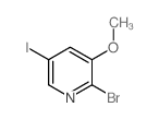 2-Bromo-5-iodo-3-methoxypyridine - Chemical structure and product image