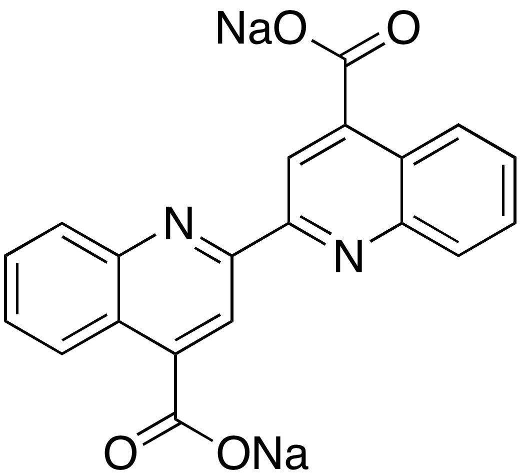2,2-Biquinoline-4,4-dicarboxylic acid disodium salt - Chemical structure and product image