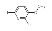 2-Bromo-6-iodo-3-methoxypyridine - Chemical structure and product image
