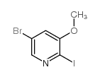5-Bromo-2-iodo-3-methoxypyridine - Chemical structure and product image