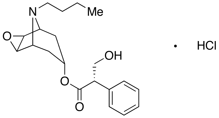 N-Butyl Nor Scopolamine Hydrochloride - Chemical structure and product image