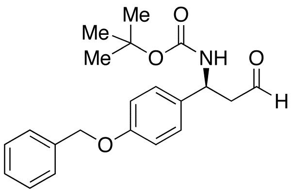 (betaS)-beta-[(1,1-tert-Butyloxycarbonyl)amino]-4-benzyloxy-benzenepropionic Aldehyde - Chemical structure and product image
