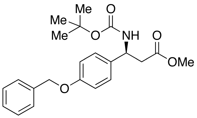 (betaS)-beta-[(1,1-tert-Butyloxycarbonyl)amino]-4-benzyloxy-benzenepropanoic Acid Methyl Ester - Chemical structure and product image
