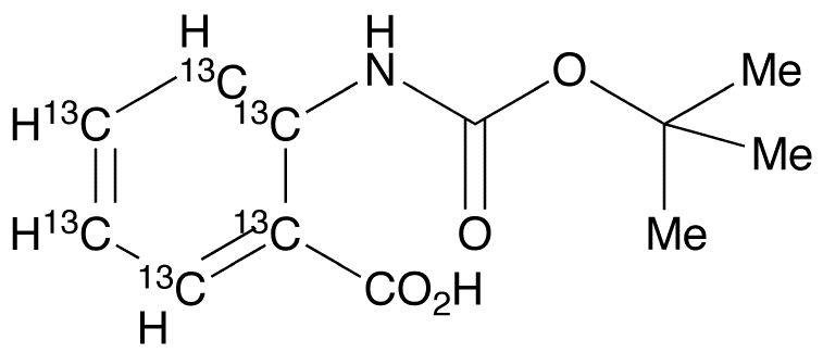 N-(tert-Butyloxy)carbonyl Anthranilic Acid-13C6 - Chemical structure and product image