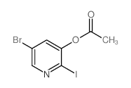 5-Bromo-2-iodopyridin-3-yl acetate - Chemical structure and product image
