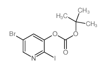 5-Bromo-2-iodopyridin-3-yl tert-butyl carbonate - Chemical structure and product image