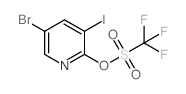 5-Bromo-3-iodopyridin-2-yl trifluoromethanesulfonate - Chemical structure and product image