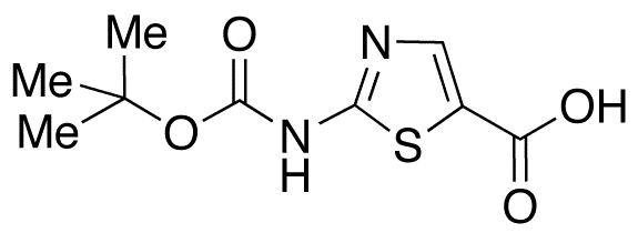 2-(tert-Butoxycarbonylamino)thiazole-5-carboxylic Acid - Chemical structure and product image