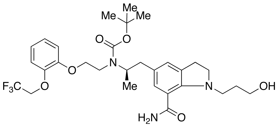 N-tert-Butyloxycarbonyl Silodosin - Chemical structure and product image