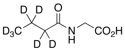 Butyrylglycine-d7 - Chemical structure and product image