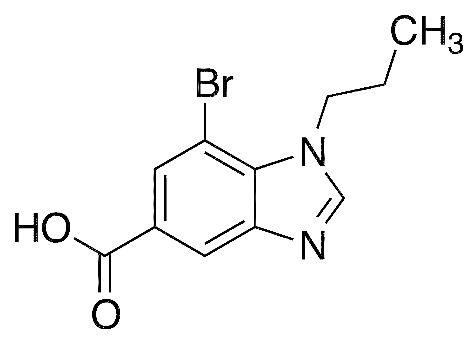 7-Bromo-1-propyl-1,3-benzodiazole-5-carboxylic acid - Chemical structure and product image