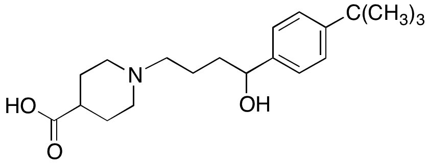 1-(4-(4-(tert-Butyl)phenyl)-4-hydroxybutyl)piperidine-4-carboxylic Acid - Chemical structure and product image