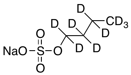 Butyl Sodium Sulfate-D9 - Chemical structure and product image