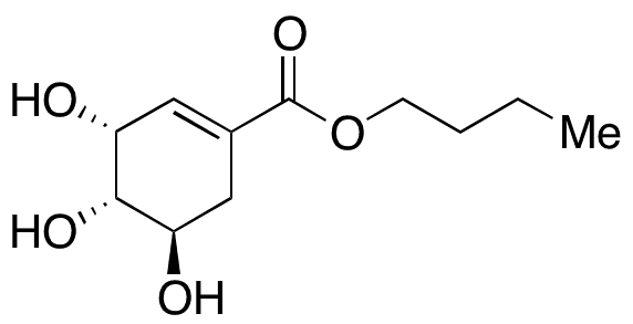 (3R,4S,5R)-Butyl 3,4,5-Trihydroxycyclohex-1-enecarboxylate - Chemical structure and product image