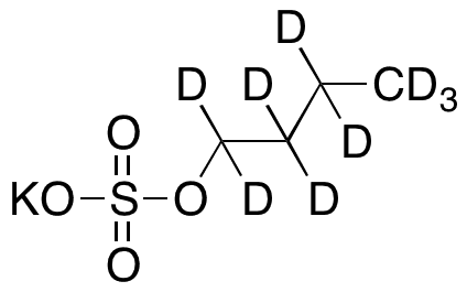 Butyl Potassium Sulfate-D9 - Chemical structure and product image