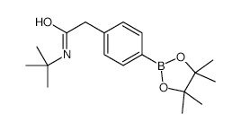 4-(t-Butylaminocarbonylmethyl)phenylboronic acid, pinacol ester - Chemical structure and product image