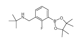 3-(t-Butylaminomethyl)-2-fluorophenylboronic acid, pinacol ester - Chemical structure and product image