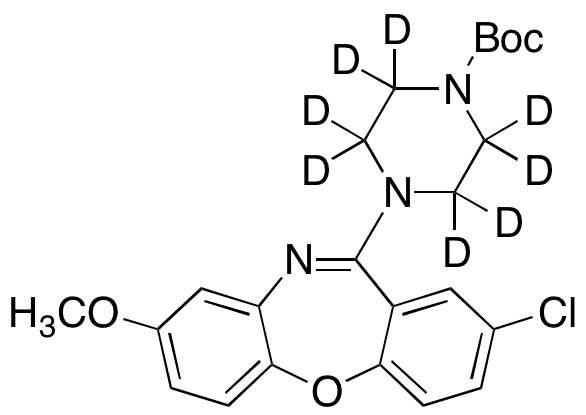N-tert-Butoxycarbonyl 8-Methoxy Amoxapine-d8 - Chemical structure and product image