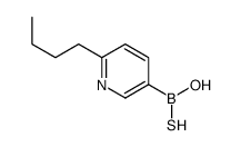 2-Butylthiopyridine-5-boronic acid - Chemical structure and product image
