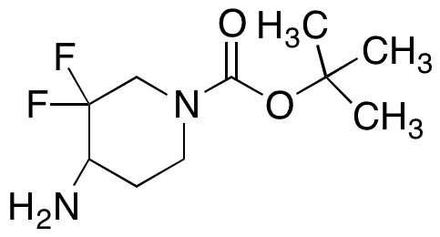 1-(tert-Butyloxycarbonyl)-3,3-difluoro-4-aminopiperidine - Chemical structure and product image