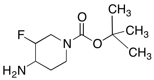 1-(tert-Butyloxycarbonyl)-3-Fluoro-4-aminopiperidine - Chemical structure and product image