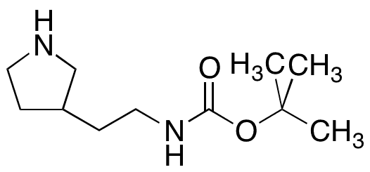 tert-Butyl 2-(3-pyrrolidinyl)ethylcarbamate - Chemical structure and product image