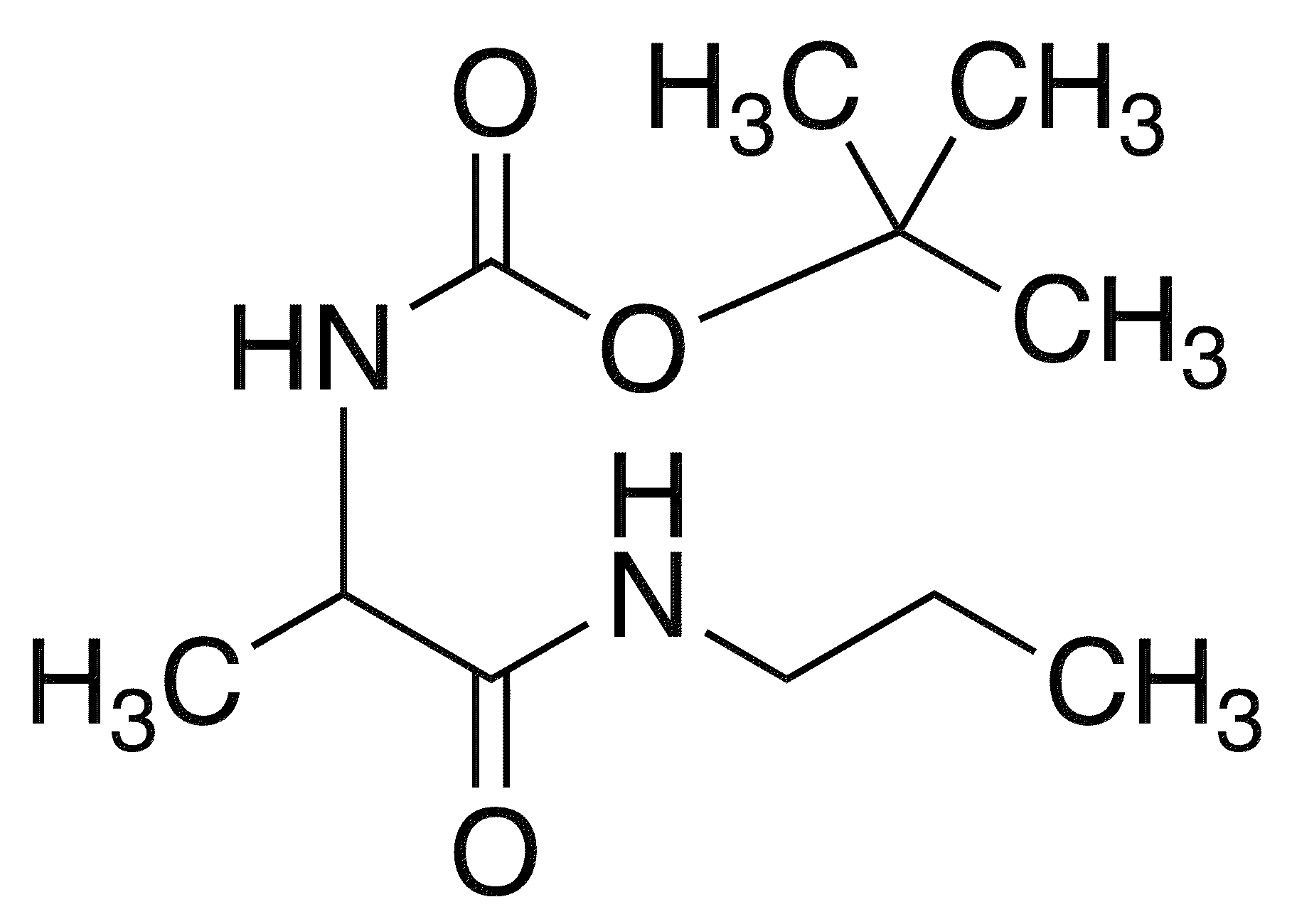 DL-tert-Butyl N-[1-(propylcarbamoyl)ethyl]carbamate - Chemical structure and product image