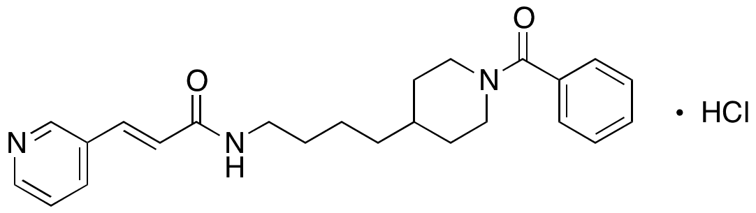 N-[4-(1-Benzoyl-4-piperidinyl)butyl]-3-(3-pyridinyl)-2-propenamide Hydrochloride - Chemical structure and product image